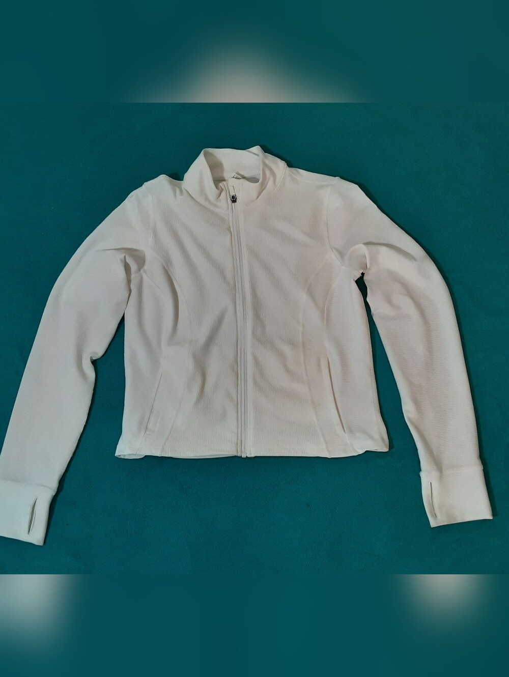 90 Degree By Reflex White Full-Zip Bomber Jacket